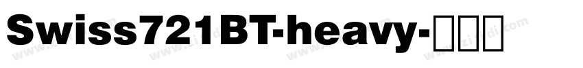 Swiss721BT-heavy字体转换