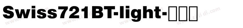 Swiss721BT-light字体转换