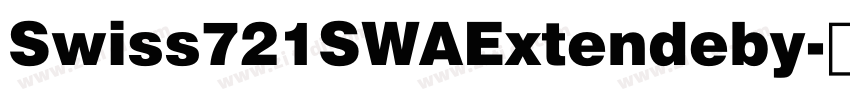 Swiss721SWAExtendeby字体转换
