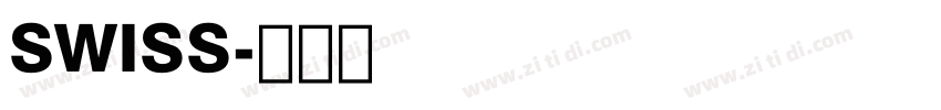 SWISS字体转换