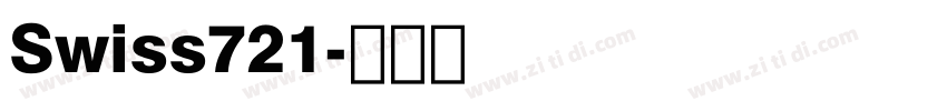 Swiss721字体转换