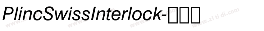 PlincSwissInterlock字体转换