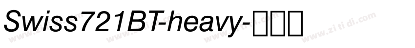 Swiss721BT-heavy字体转换