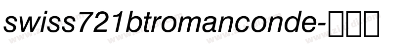 swiss721btromanconde字体转换