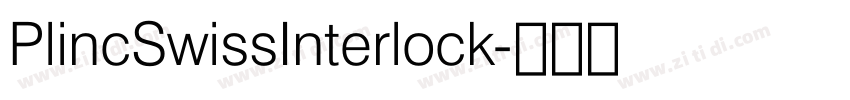 PlincSwissInterlock字体转换