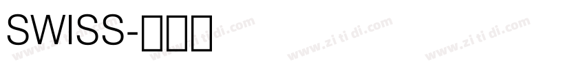SWISS字体转换