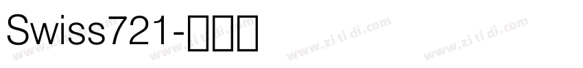 Swiss721字体转换