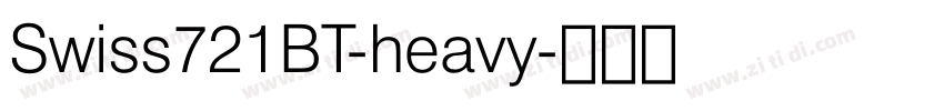 Swiss721BT-heavy字体转换