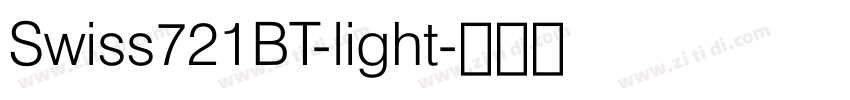 Swiss721BT-light字体转换