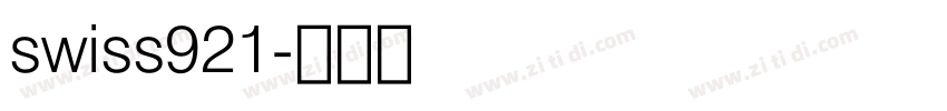 swiss921字体转换