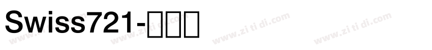 Swiss721字体转换