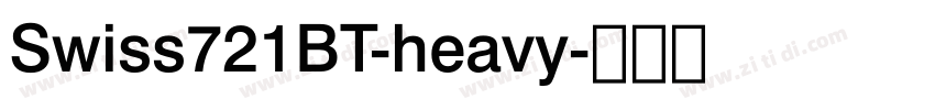 Swiss721BT-heavy字体转换