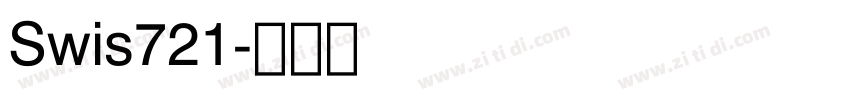 Swis721字体转换
