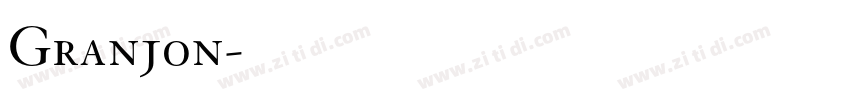 Granjon字体转换