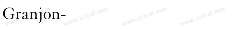 Granjon字体转换