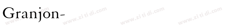 Granjon字体转换