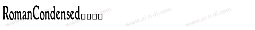 RomanCondensed字体转换