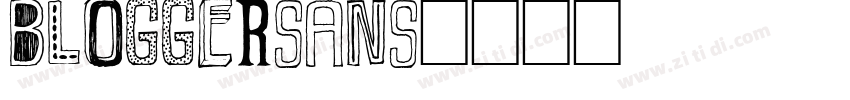 BLOGGERSANS字体转换
