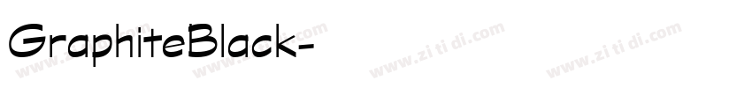 GraphiteBlack字体转换