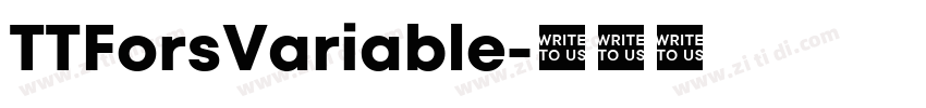 TTForsVariable字体转换