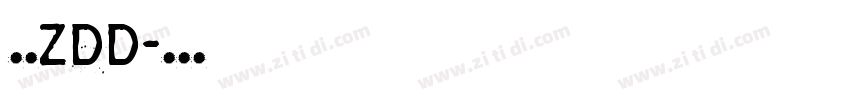 宋黑ZDD字体转换