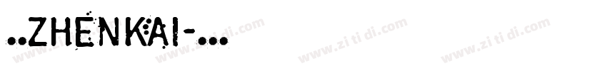 臻楷zhenkai字体转换
