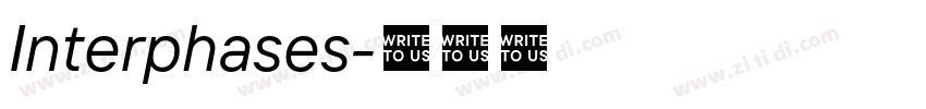 Interphases字体转换