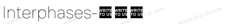 Interphases字体转换