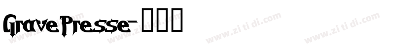 GravePresse字体转换