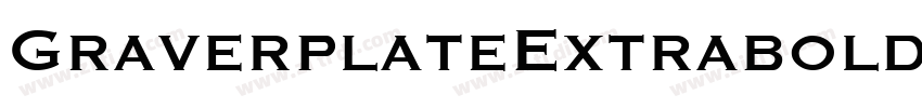 GraverplateExtrabold字体转换