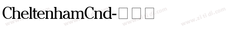CheltenhamCnd字体转换