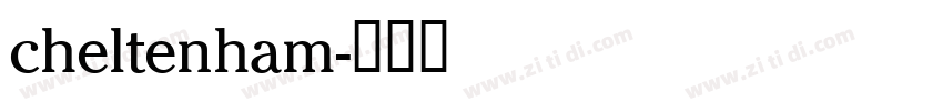 cheltenham字体转换