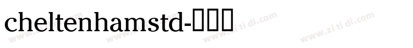 cheltenhamstd字体转换