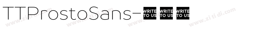 TTProstoSans字体转换 TTProstoSans字体转换