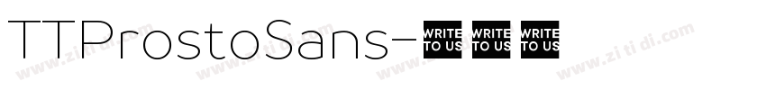 TTProstoSans字体转换 TTProstoSans字体转换