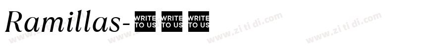 Ramillas字体转换