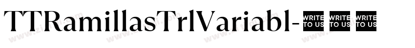TTRamillasTrlVariabl字体转换