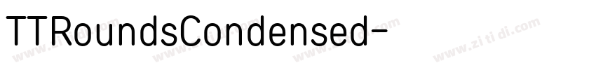 TTRoundsCondensed字体转换