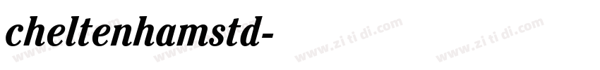 cheltenhamstd字体转换
