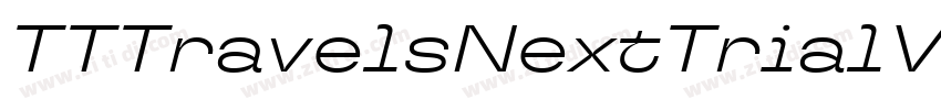 TTTravelsNextTrialVa字体转换