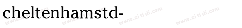 cheltenhamstd字体转换