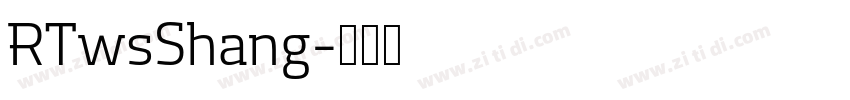 RTwsShang字体转换