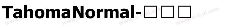 TahomaNormal字体转换