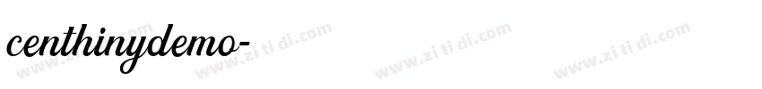 centhinydemo字体转换
