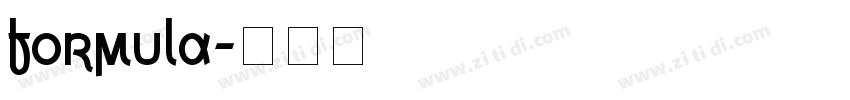 formula字体转换