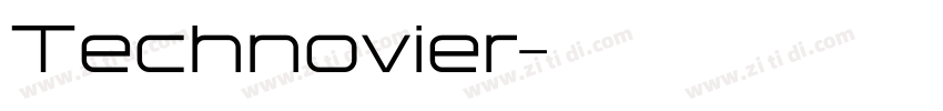 Technovier字体转换