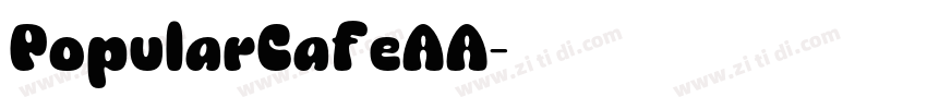 PopularCafeAA字体转换