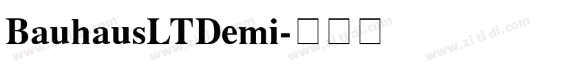 BauhausLTDemi字体转换