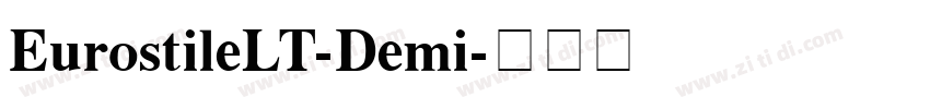 EurostileLT-Demi字体转换