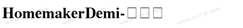 HomemakerDemi字体转换